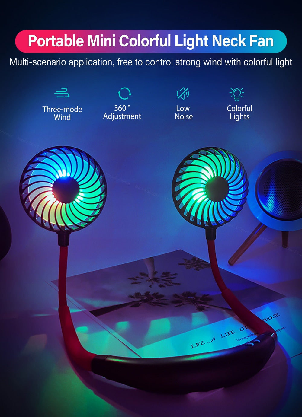 Handheld Wearable Fan